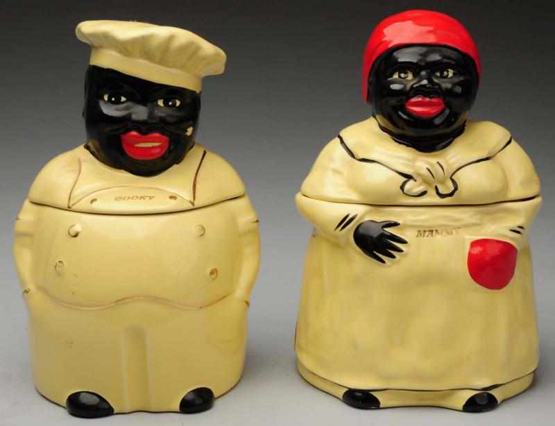 Appraisal: Lot of China Cookie Jars Includes Cooky and Mammy Minor