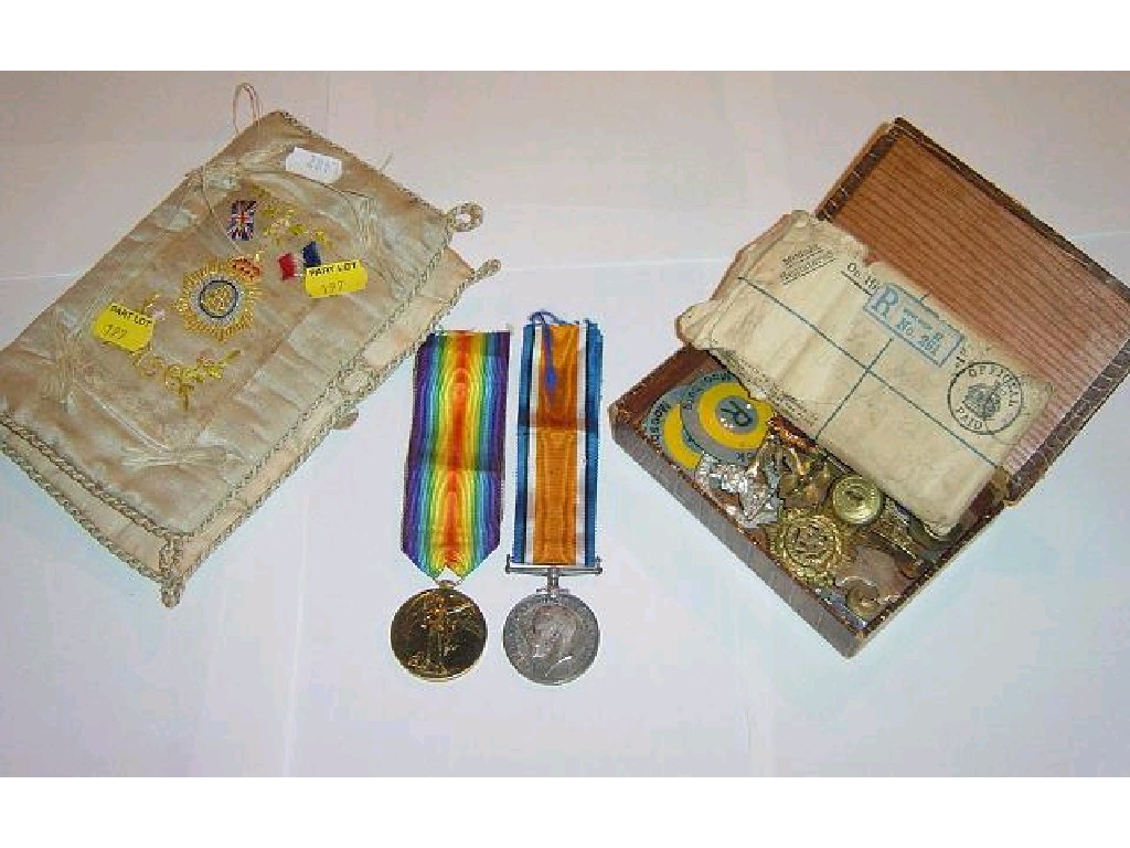 Appraisal: A World War I War Medal and Victory Medal awarded