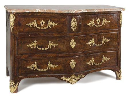 Appraisal: Regence Gilt-Bronze Mounted Kingwood Commode Estimate -