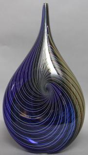 Appraisal: Lino Tagliapietra Italian b - Riverstone Blown glass with black