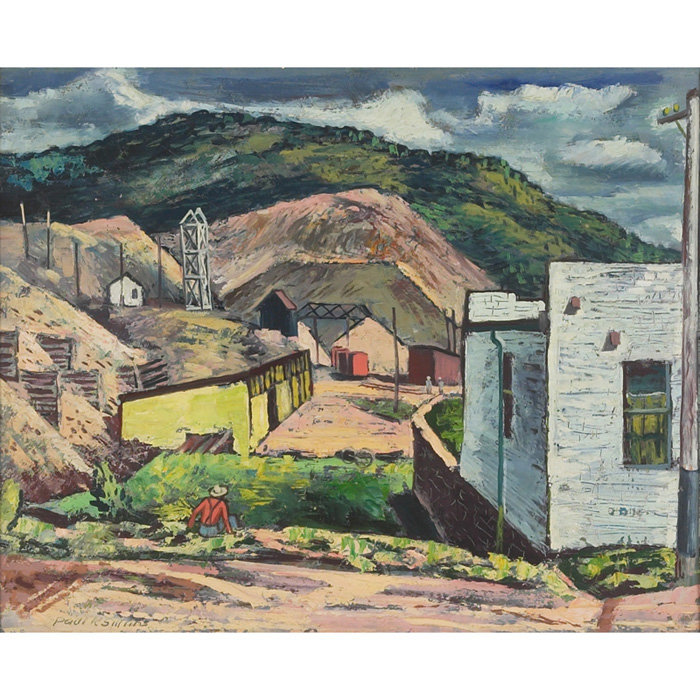 Appraisal: Paul Kauver Smith American - Mining Scene c oil on