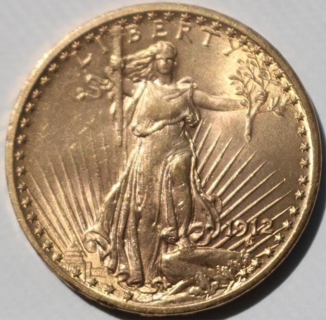 Appraisal: ST GAUDENS DOUBLE EAGLE -DOLLAR GOLDPIECE IN EXCELLENT CIRCULATED CONDITION