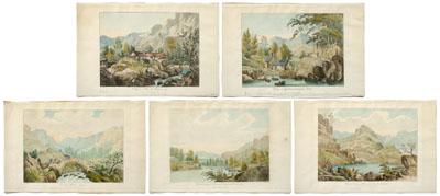 Appraisal: Five prints of the Lake District England from Select Views