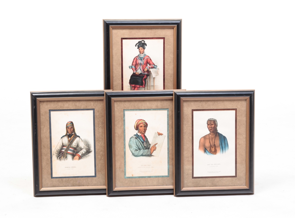 Appraisal: Ca s hand colored lithographs on paper Small folio prints