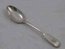 Appraisal: A Russian silver tablespoon Imperial Warrant St Petersburg maker possibly