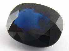 Appraisal: A loose polished sapphire weight approx carats