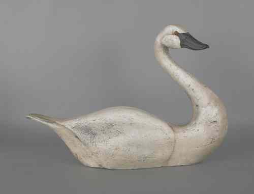 Appraisal: Fiberglass swan decoy h