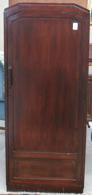 Appraisal: ANGLO-INDIAN MAHOGANY WARDROBE India th century a single door wardrobe