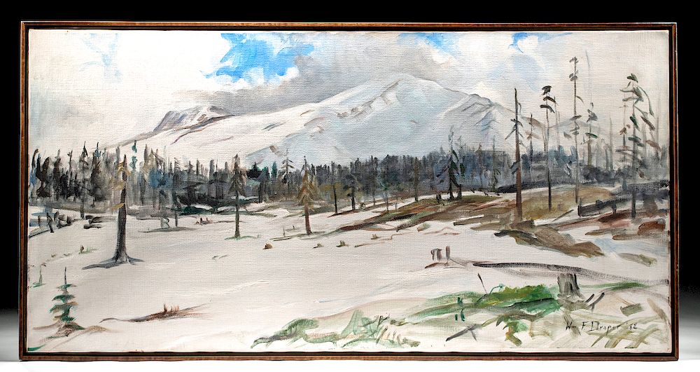 Appraisal: Framed William Draper Painting - Mount Shasta William Franklin Draper