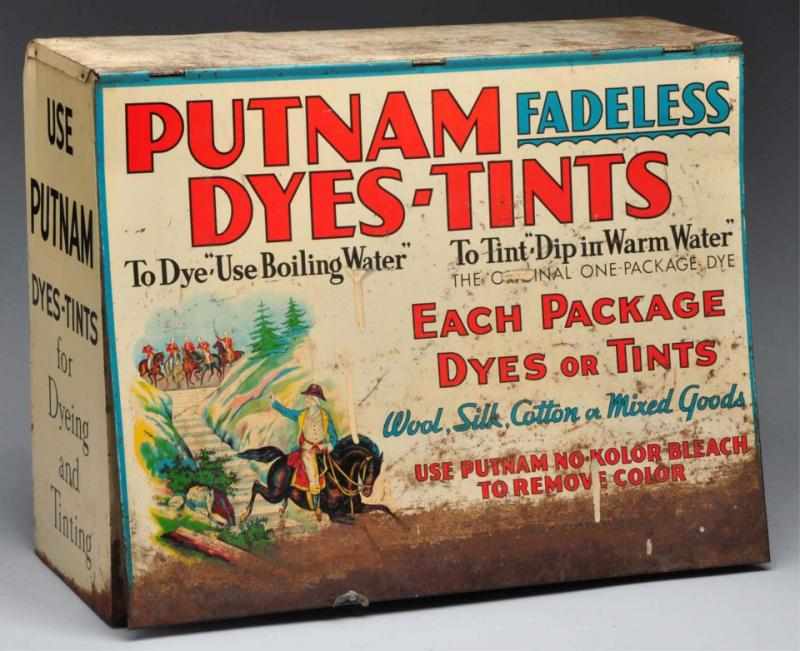 Appraisal: Putnam Dyes Metal Cabinet with Product Description Circa to Putnam