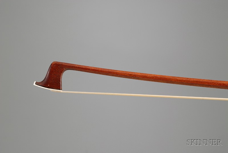 Appraisal: Silver Mounted Violin Bow August Rau the octagonal stick stamped