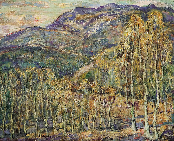 Appraisal: LAWSON ERNEST American - Cheyenne Mountains Aspen Colorado oil on