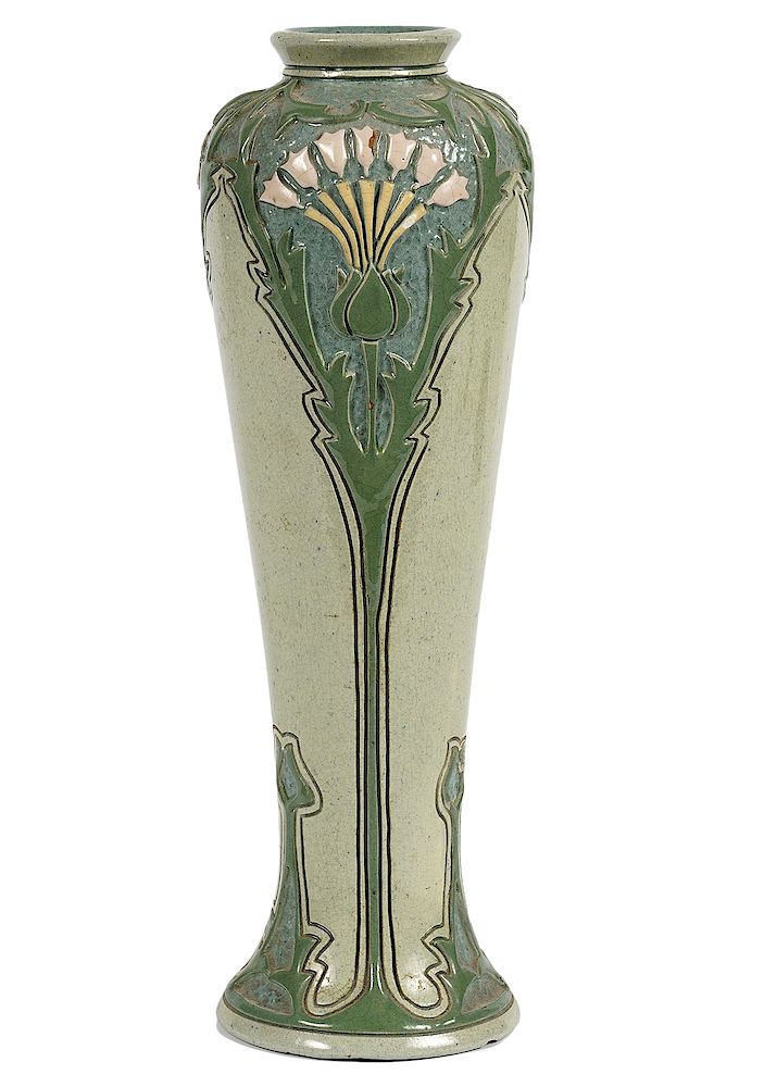 Appraisal: Roseville Della Robbia Rozane Ware Vase Roseville Della Robbia Rozane