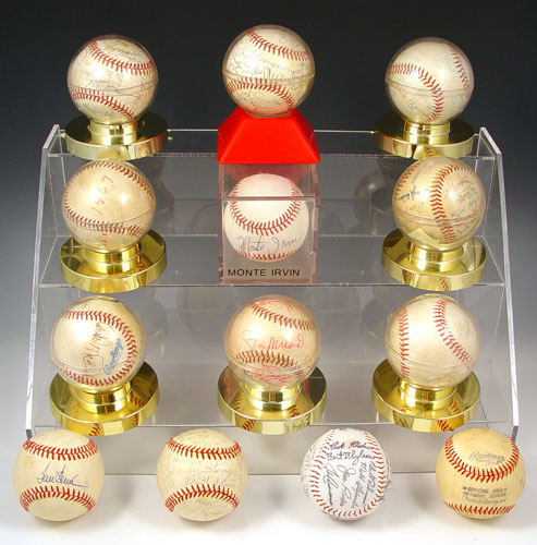 Appraisal: COLLECTION OF AUTOGRAPHED BASEBALLS Assorted teams individuals and conditions Highlights