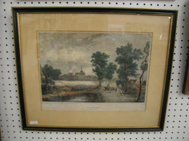 Appraisal: Hand Colored Engraving Vue de Bail lieul