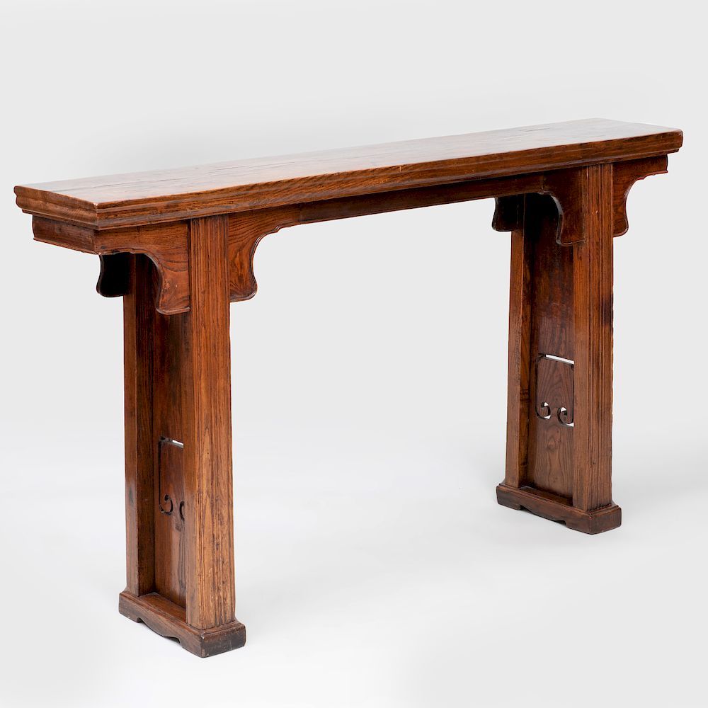 Appraisal: Chinese Narrow Elm Altar Table x x in Condition Age