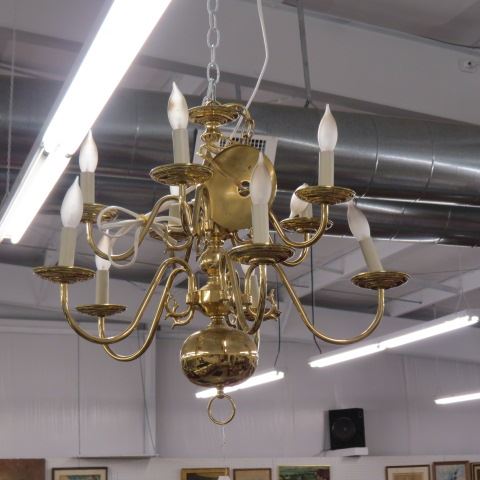 Appraisal: Brass Chandelier light