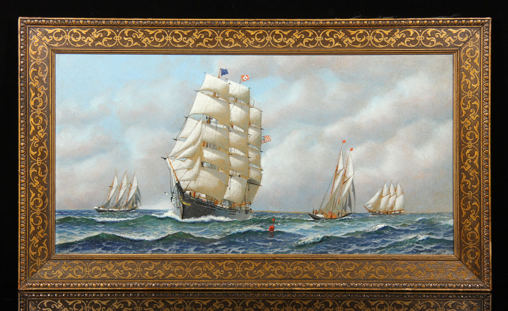 Appraisal: - Jacobsen Full Clipper Ship O AB Antonio Jacobsen Danish-American