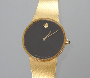 Appraisal: A Gentleman's k Gold Movado Wristwatch k yellow gold Movado