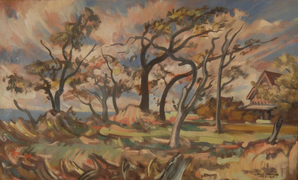 Appraisal: WILLIAM H LITTLEFIELDAmerican - School St Landscape Woods Hole MA