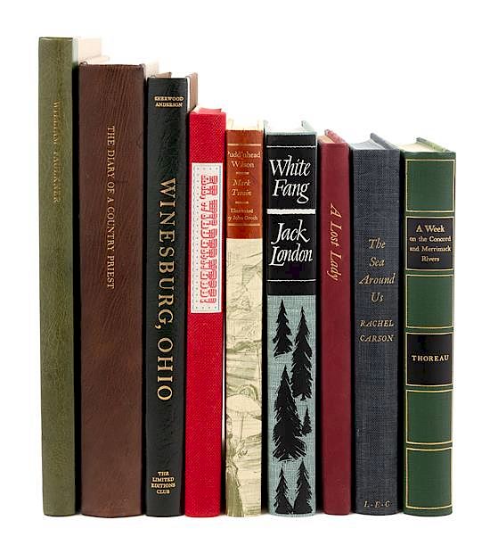 Appraisal: LIMITED EDITIONS CLUB - AMERICAN LITERATURE A group of works