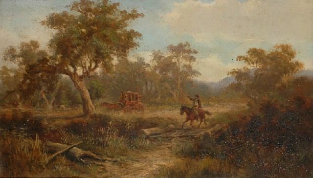 Appraisal: George A J Webb -after Gippsland Victoria oil on canvas