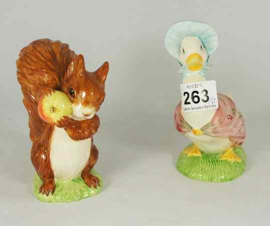 Appraisal: Beswick Beatrix Potter Large Sized Figures Jemima Puddle Duck and