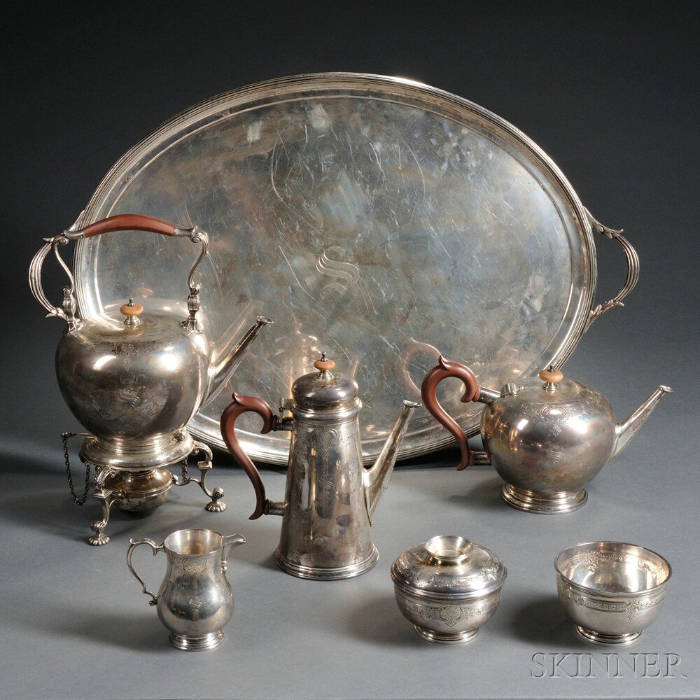 Appraisal: Six-piece George V Sterling Silver Tea and Coffee Service with