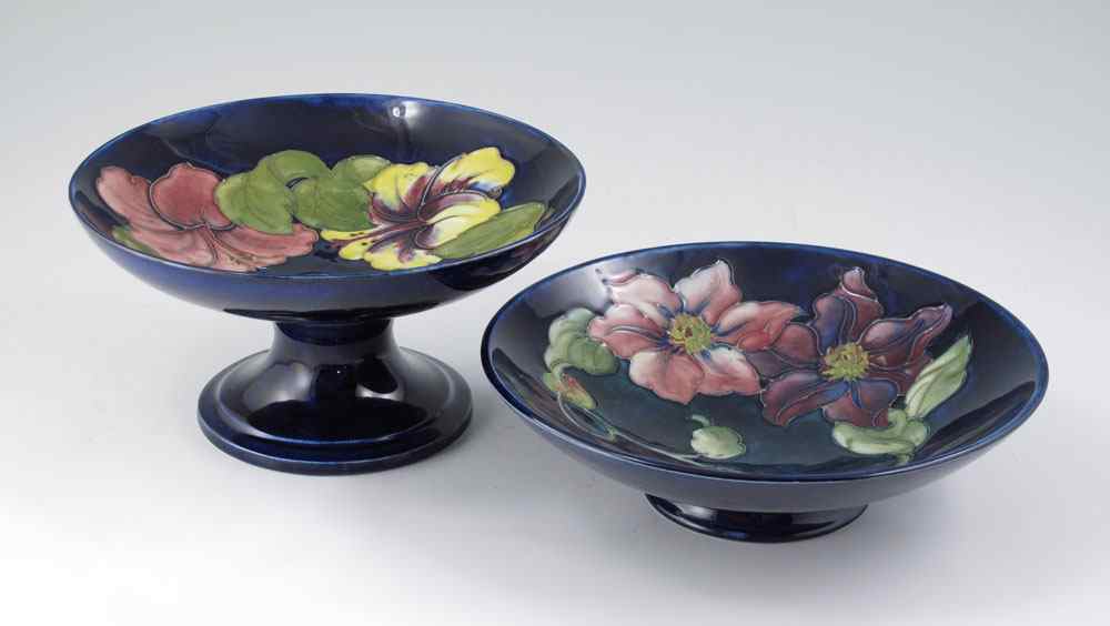 Appraisal: PIECE MOORCROFT BOWL COMPOTE To include Hibiscus compote '' h