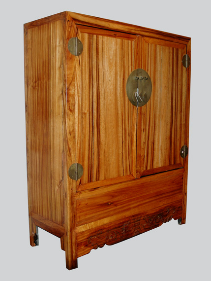 Appraisal: Chinese Elm Cabinet Estimate -