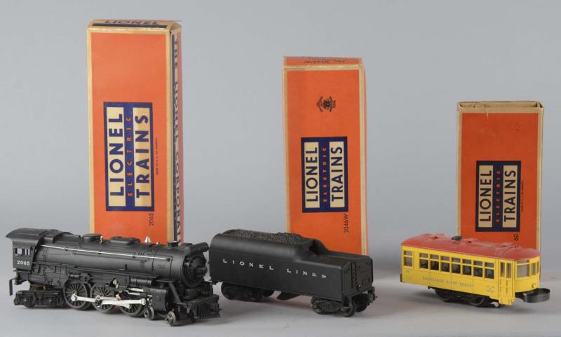 Appraisal: Lot Of Locomotive W Lionel Trains All three items come