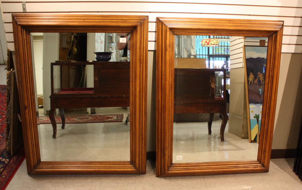 Appraisal: A LARGE PAIR OF WALL MIRRORS made in Indonesia for