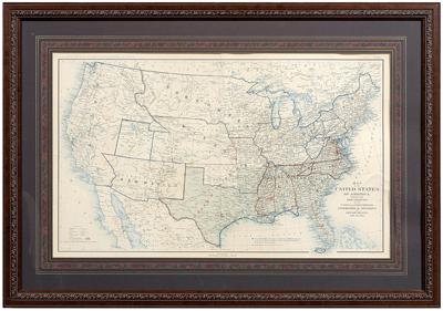 Appraisal: U S Civil War map Map of the United States