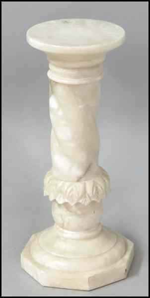 Appraisal: ALABASTER PEDESTAL H '' Condition No Specific Condition Recorded -