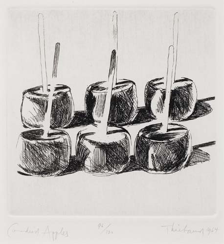 Appraisal: WAYNE THIEBAUD Candied Apples Etching x mm x inches full