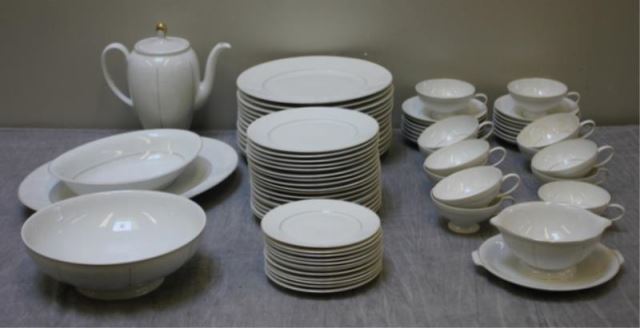 Appraisal: Rosenthal Porcelain White Velvet Dinner Servicefor plus serving pieces Includes