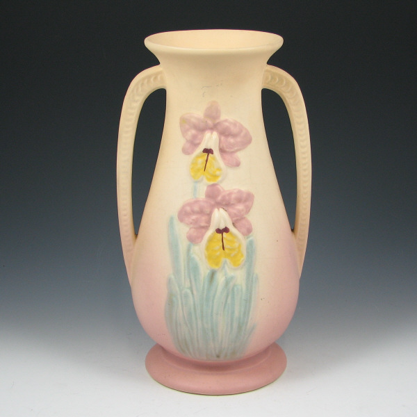 Appraisal: Hull Orchid - Vase - Mint Orchid vase in cream