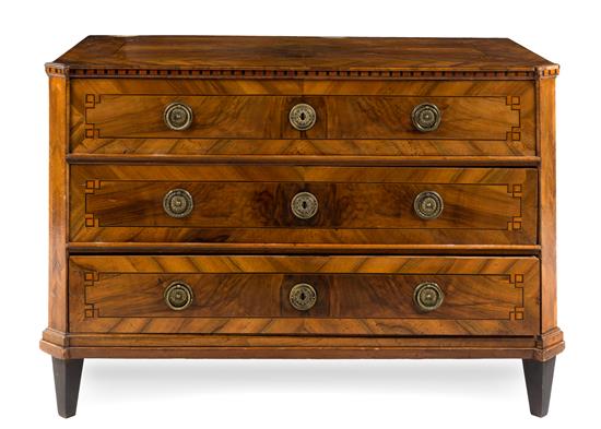 Appraisal: Sale Lot A German or Austrian Walnut Commode mid- th