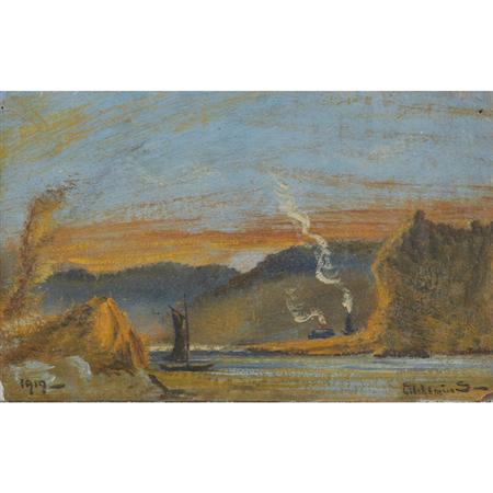 Appraisal: Louis Michel Eilshemius American - River Scene Estimate -