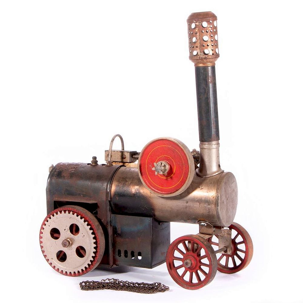 Appraisal: Vintage model steam tractor An early th century model steam