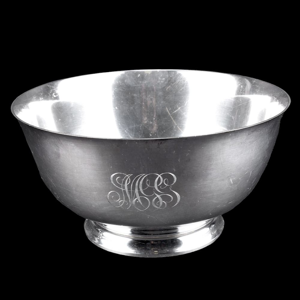 Appraisal: J E Caldwell Sterling Silver Paul Revere Bowl J E