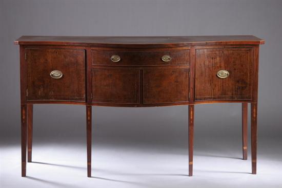 Appraisal: FINE AMERICAN FEDERAL INLAID MAHOGANY SIDEBOARD circa Mid Atlantic probably