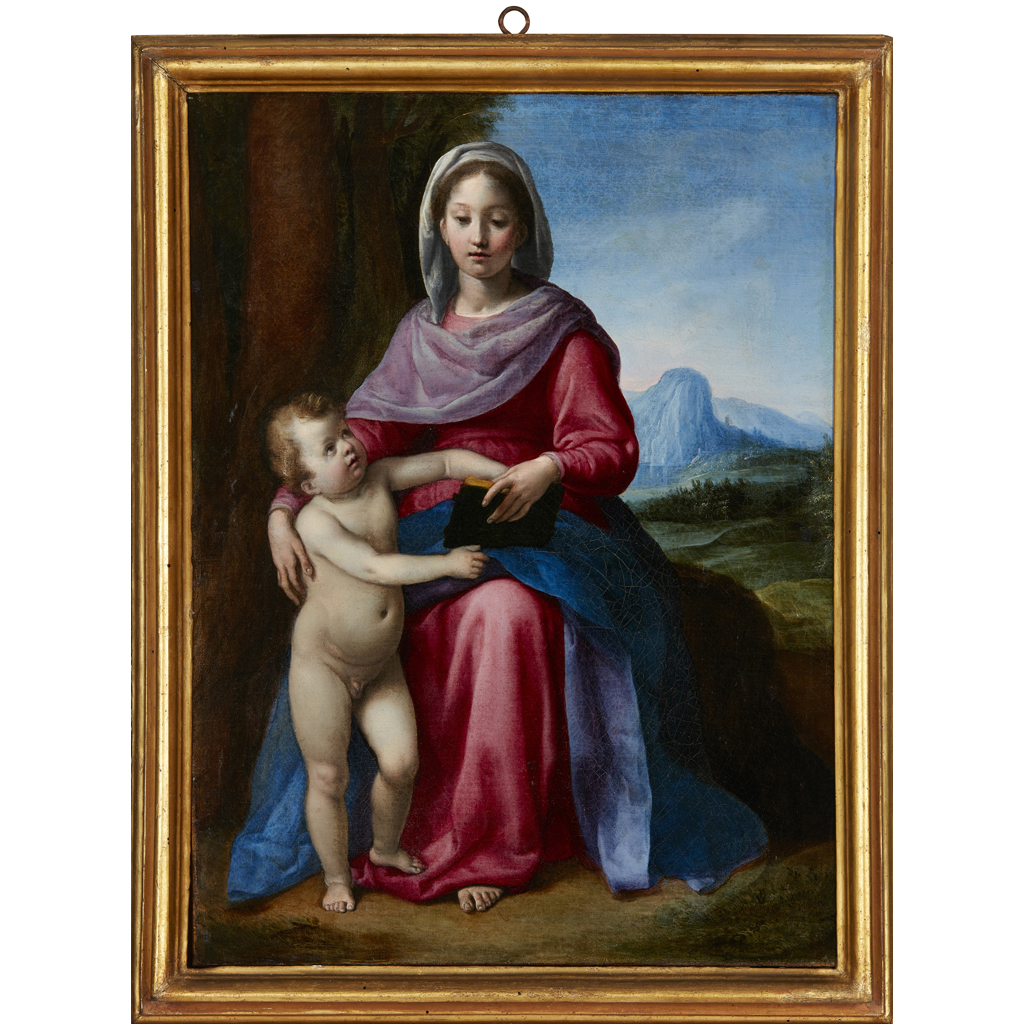 Appraisal: CIRCLE OF CARLO MARATTA ITALIAN - MADONNA AND CHILD IN