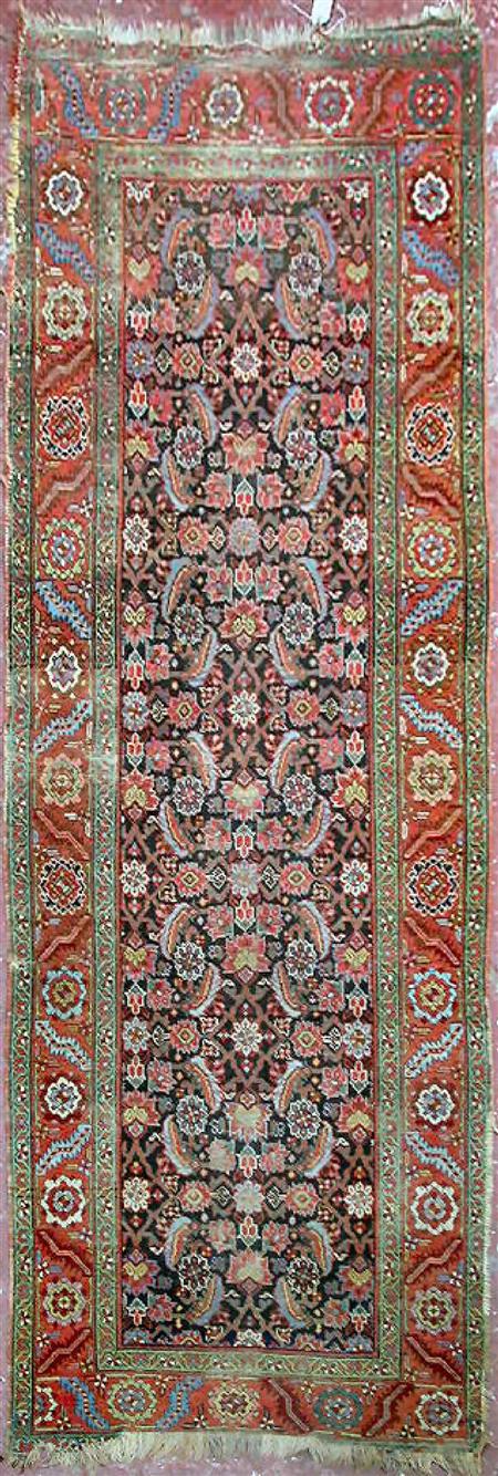 Appraisal: FEREGHAN RUNNER NORTHWEST PERSIA LATE TH CENTURY the dark brown