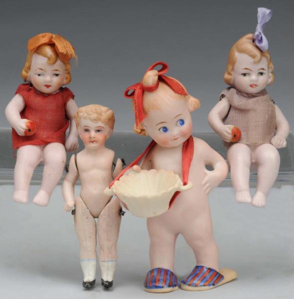 Appraisal: Lot of Bisque Dolls Description Germany Ca - Figurine with