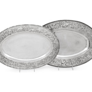 Appraisal: Two S Kirk and Son Repousse Silver Serving Dishes Baltimore