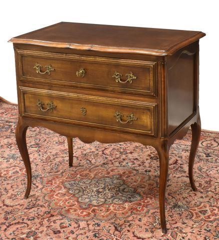 Appraisal: French Louis XV style fruitwood commode th c shaped top