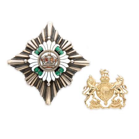 Appraisal: Two Heraldic Brooches Originally Owned by Diana Vreeland Estimate -