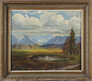 Appraisal: A Troendle Western Mountain Scene th c oi A Troendle