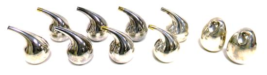 Appraisal: Soren Georg Jensen sterling pattern ten pieces marked on base